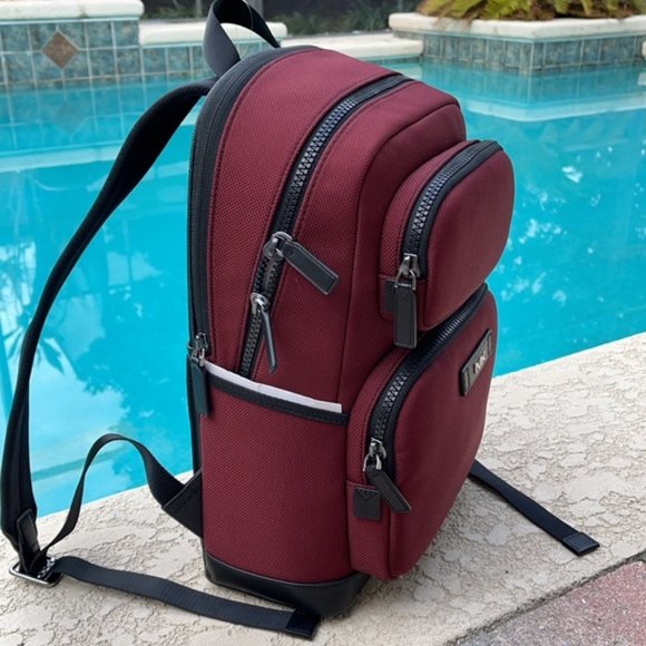Michael Kors Kent Sport Utility Backpack Merlot - Picture 4 of 16